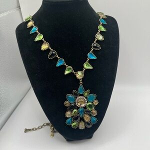 LOGO Links by Lori Goldstein Multicolor Statement Necklace